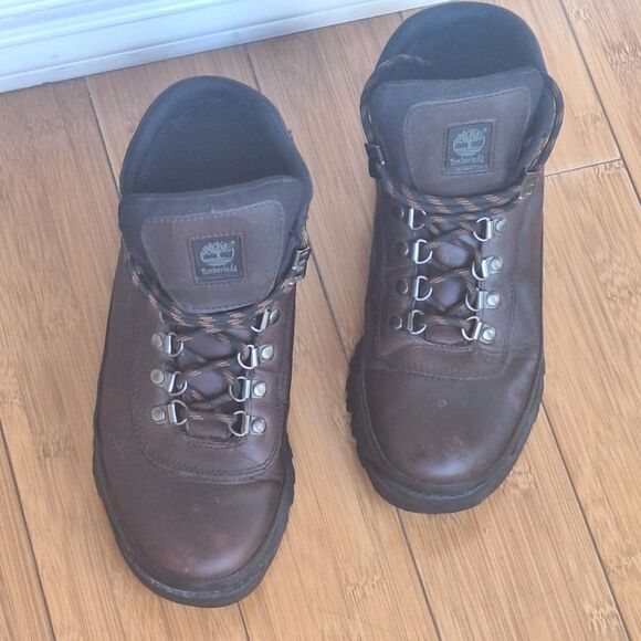 Timberland ACT Performance Leather Hiking Trail Boots Mocha Brown 96623 Women 9 - Picture 4 of 16